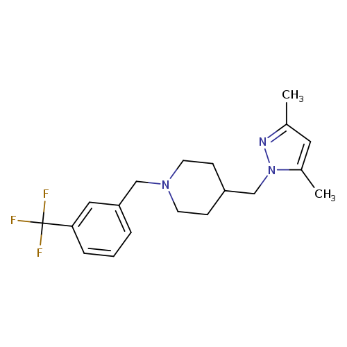 4-[(3,5-dimethyl-1H-pyrazol-1-yl)methyl]-1-{[3-(trifluoromethyl)phenyl]methyl}piperidine