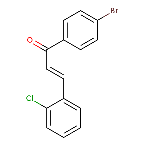 2-Propen-1-one, 1-(4-bromophenyl)-3-(2-chlorophenyl)-, (2E)-