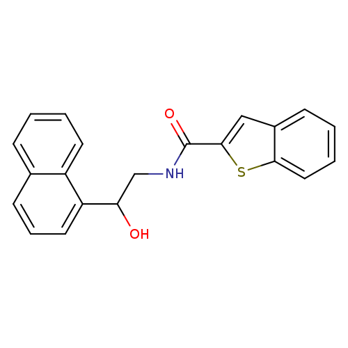 N-[2-hydroxy-2-(naphthalen-1-yl)ethyl]-1-benzothiophene-2-carboxamide