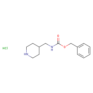 Carbamic acid, N-(4-piperidinylmethyl)-, phenylmethyl ester, hydrochloride (1:1)