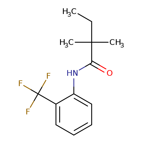 2,2-dimethyl-N-[2-(trifluoromethyl)phenyl]butanamide