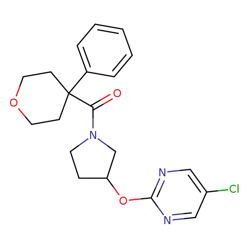 5-chloro-2-{[1-(4-phenyloxane-4-carbonyl)pyrrolidin-3-yl]oxy}pyrimidine