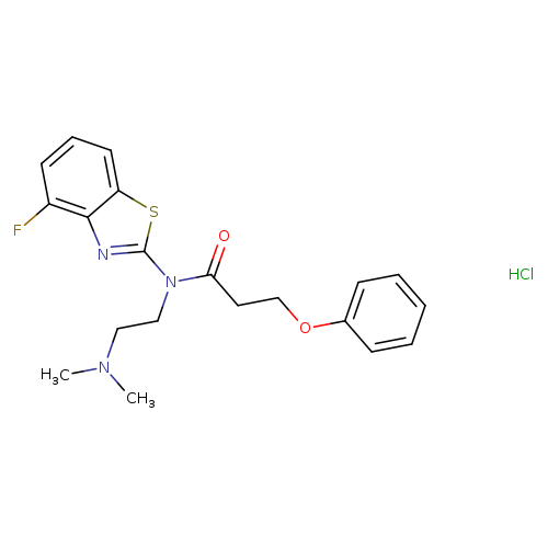 N-[2-(dimethylamino)ethyl]-N-(4-fluoro-1,3-benzothiazol-2-yl)-3-phenoxypropanamide hydrochloride