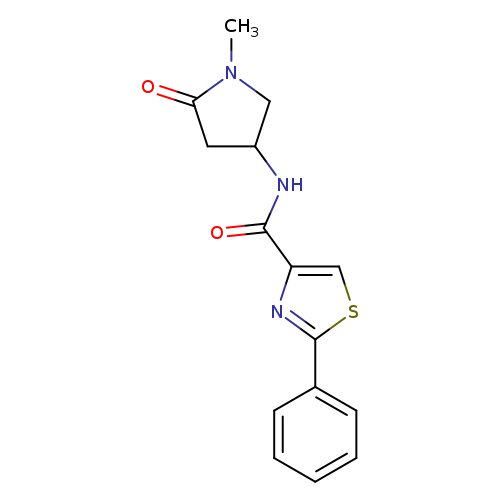 N-(1-methyl-5-oxopyrrolidin-3-yl)-2-phenyl-1,3-thiazole-4-carboxamide