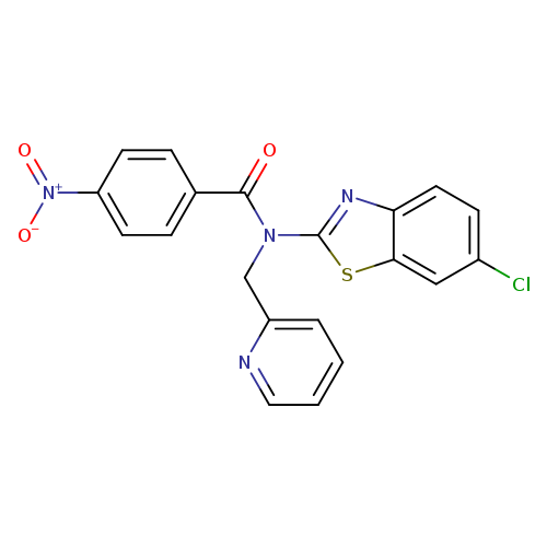 N-(6-chloro-1,3-benzothiazol-2-yl)-4-nitro-N-[(pyridin-2-yl)methyl]benzamide