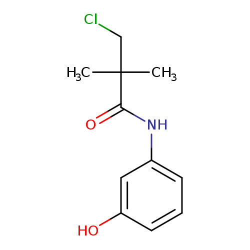 3-chloro-N-(3-hydroxyphenyl)-2,2-dimethylpropanamide