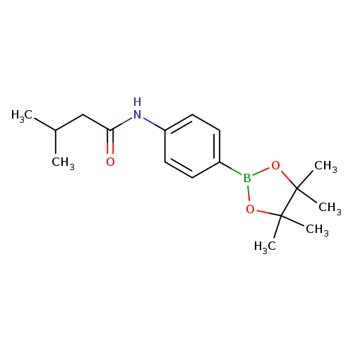 3-methyl-N-[4-(tetramethyl-1,3,2-dioxaborolan-2-yl)phenyl]butanamide