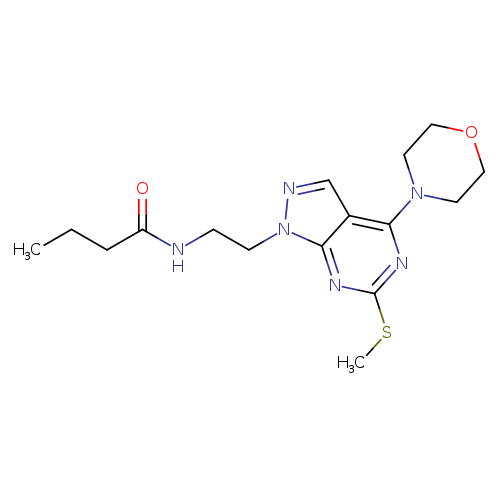 N-{2-[6-(methylsulfanyl)-4-(morpholin-4-yl)-1H-pyrazolo[3,4-d]pyrimidin-1-yl]ethyl}butanamide