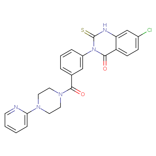7-chloro-3-{3-[4-(pyridin-2-yl)piperazine-1-carbonyl]phenyl}-2-sulfanylidene-1,2,3,4-tetrahydroquinazolin-4-one