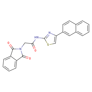 2-(1,3-dioxo-2,3-dihydro-1H-isoindol-2-yl)-N-[4-(naphthalen-2-yl)-1,3-thiazol-2-yl]acetamide