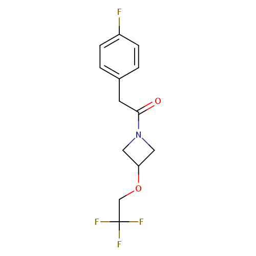2-(4-fluorophenyl)-1-[3-(2,2,2-trifluoroethoxy)azetidin-1-yl]ethan-1-one