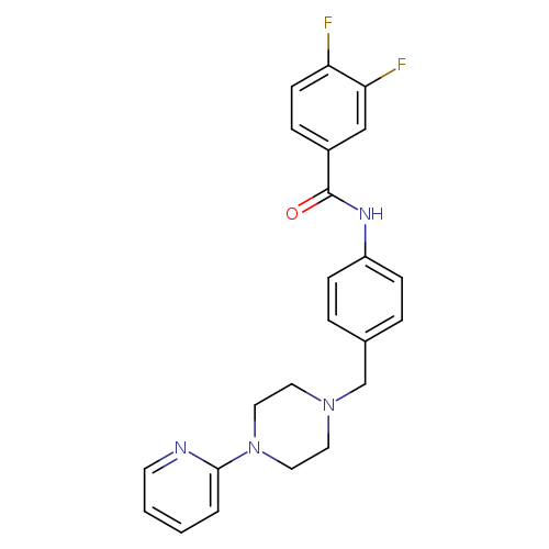 3,4-difluoro-N-(4-{[4-(pyridin-2-yl)piperazin-1-yl]methyl}phenyl)benzamide