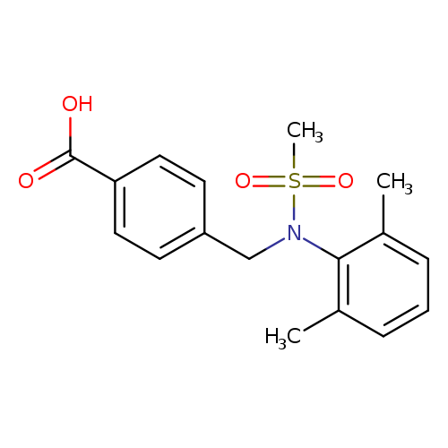 4-([(2,6-Dimethylphenyl)(methylsulfonyl)amino]methyl)benzoic acid