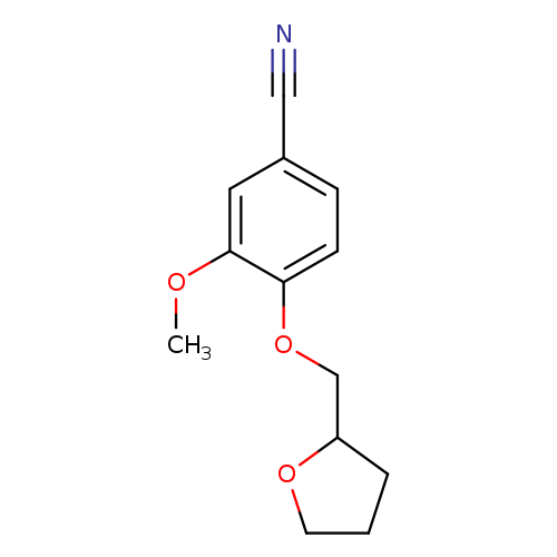 3-methoxy-4-(oxolan-2-ylmethoxy)benzonitrile
