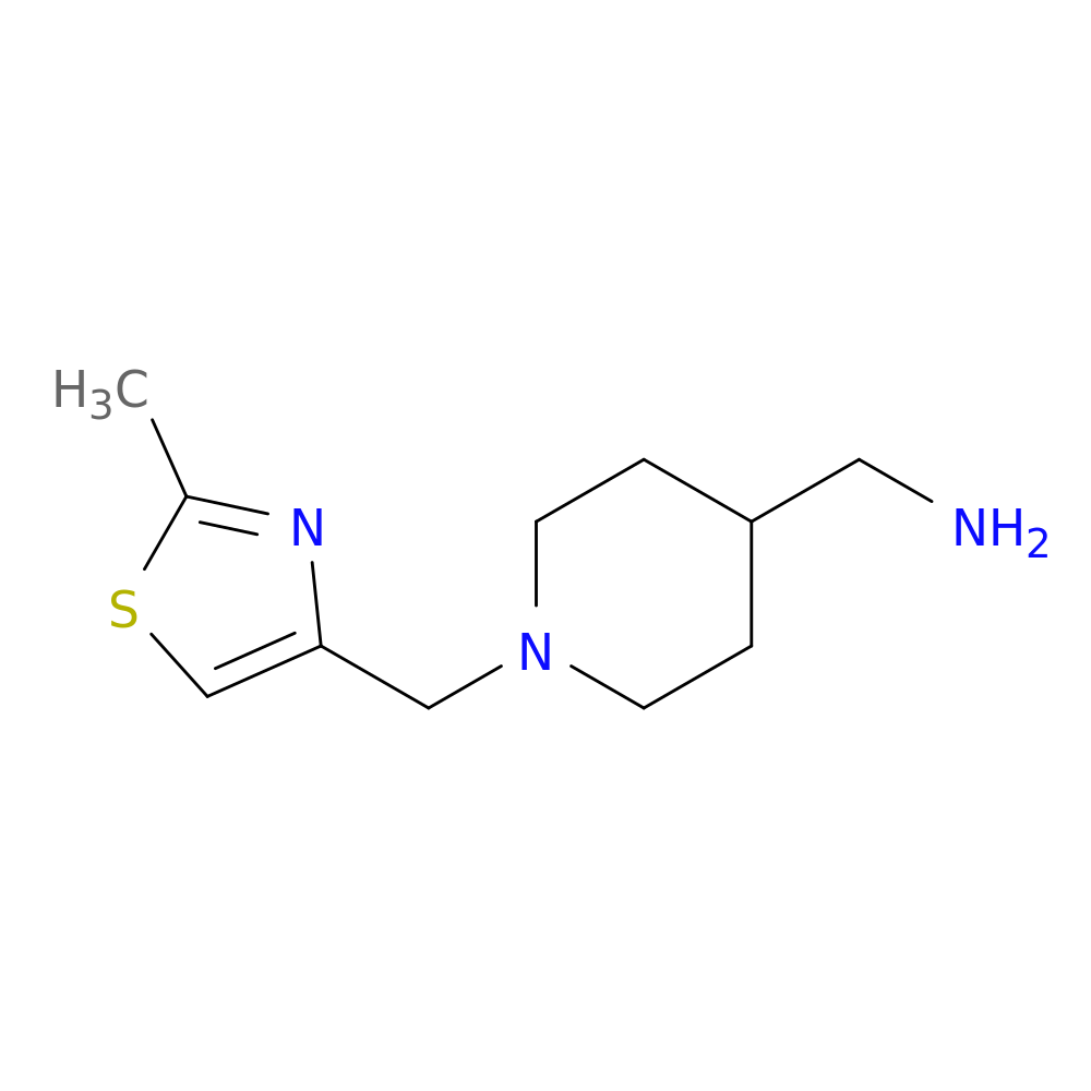 {1-[(2-methyl-1,3-thiazol-4-yl)methyl]piperidin-4-yl}methanamine