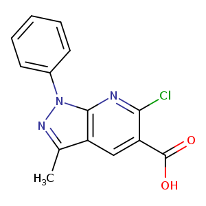 6-chloro-3-methyl-1-phenyl-1H-pyrazolo[3,4-b]pyridine-5-carboxylic acid