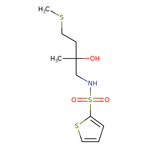4-(methylsulfanyl)-2-[(thiophene-2-sulfonamido)methyl]butan-2-ol