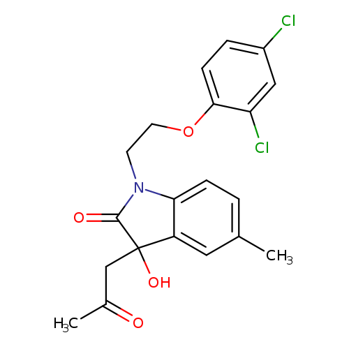 1-[2-(2,4-dichlorophenoxy)ethyl]-3-hydroxy-5-methyl-3-(2-oxopropyl)-2,3-dihydro-1H-indol-2-one