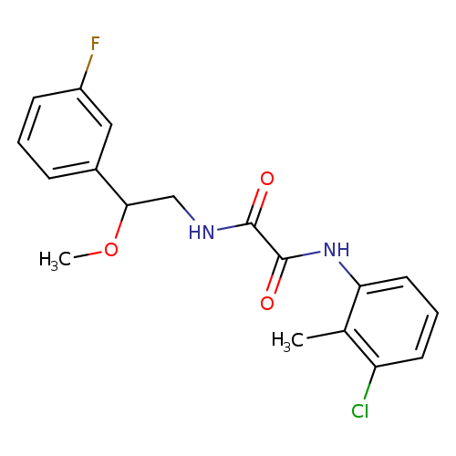 N-(3-chloro-2-methylphenyl)-N'-[2-(3-fluorophenyl)-2-methoxyethyl]ethanediamide