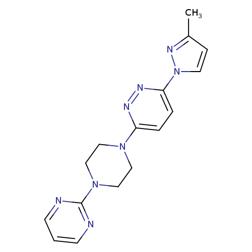 3-(3-methyl-1H-pyrazol-1-yl)-6-[4-(pyrimidin-2-yl)piperazin-1-yl]pyridazine