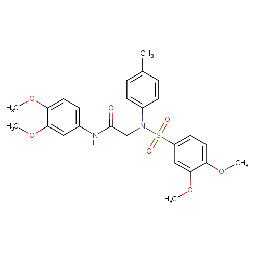 N-[3,4-bis(methyloxy)phenyl]-2-[{[3,4-bis(methyloxy)phenyl]sulfonyl}(4-methylphenyl)amino]acetamide