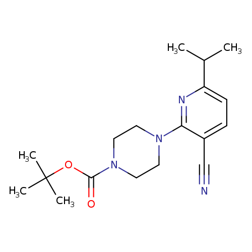 tert-Butyl 4-(3-cyano-6-isopropyl-2-pyridinyl)tetrahydro-1(2h)-pyrazinecarboxylate