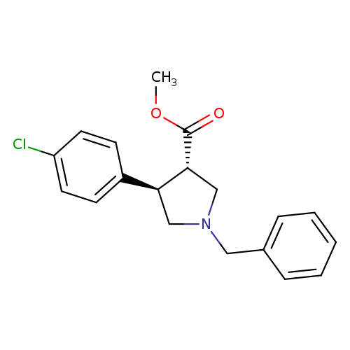 rac-methyl (3R,4S)-1-benzyl-4-(4-chlorophenyl)pyrrolidine-3-carboxylate, trans