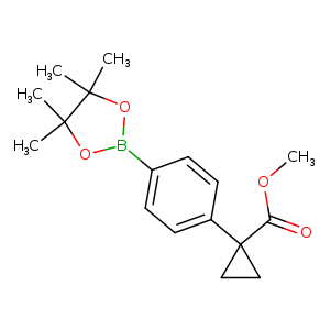 1-[4-(4,4,5,5-Tetramethyl-[1,3,2]dioxaborolan-2-yl)-phenyl]-cyclopropanecarboxylic acid methyl ester