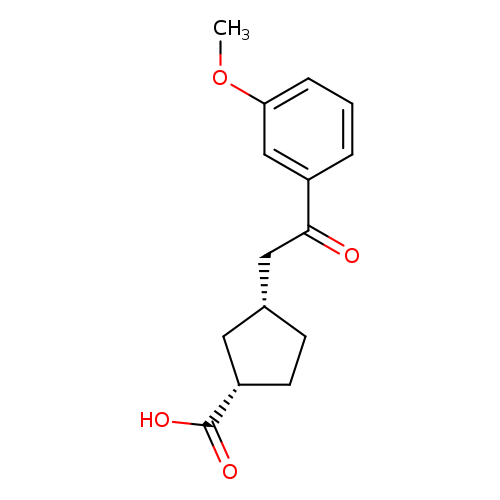 cis-3-[2-(3-Methoxyphenyl)-2-oxoethyl]cyclopentane-1-carboxylic acid