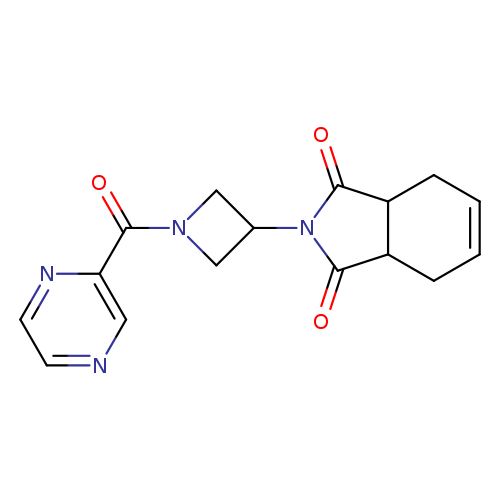 2-[1-(pyrazine-2-carbonyl)azetidin-3-yl]-2,3,3a,4,7,7a-hexahydro-1H-isoindole-1,3-dione