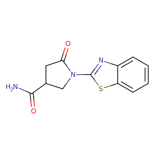 1-(1,3-Benzothiazol-2-yl)-5-oxopyrrolidine-3-carboxamide