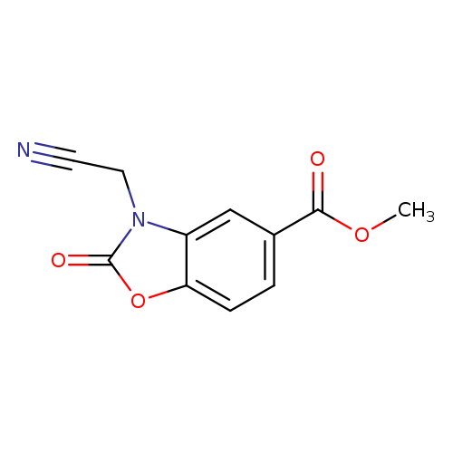 Methyl 3-(cyanomethyl)-2-oxo-2,3-dihydro-1,3-benzoxazole-5-carboxylate