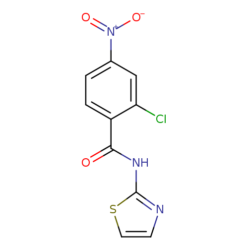 2-chloro-4-nitro-N-(1,3-thiazol-2-yl)benzamide