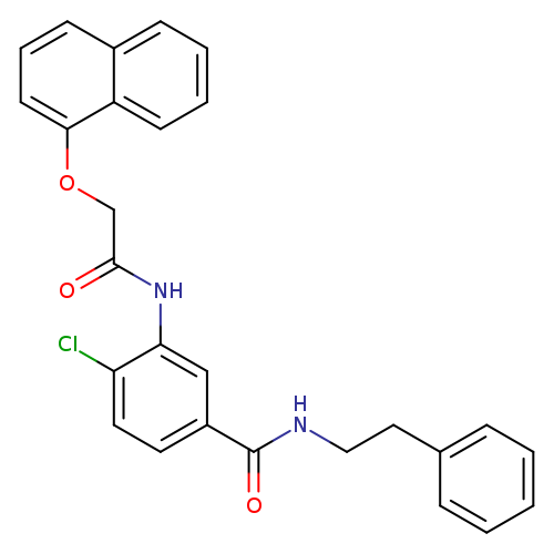 4-chloro-3-{[(1-naphthyloxy)acetyl]amino}-N-(2-phenylethyl)benzamide