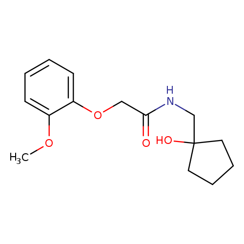 N-[(1-hydroxycyclopentyl)methyl]-2-(2-methoxyphenoxy)acetamide