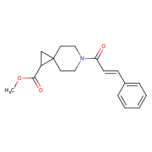 methyl 6-[(2E)-3-phenylprop-2-enoyl]-6-azaspiro[2.5]octane-1-carboxylate