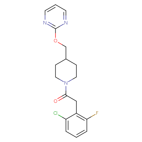 2-(2-chloro-6-fluorophenyl)-1-{4-[(pyrimidin-2-yloxy)methyl]piperidin-1-yl}ethan-1-one