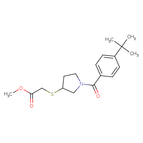 methyl 2-{[1-(4-tert-butylbenzoyl)pyrrolidin-3-yl]sulfanyl}acetate