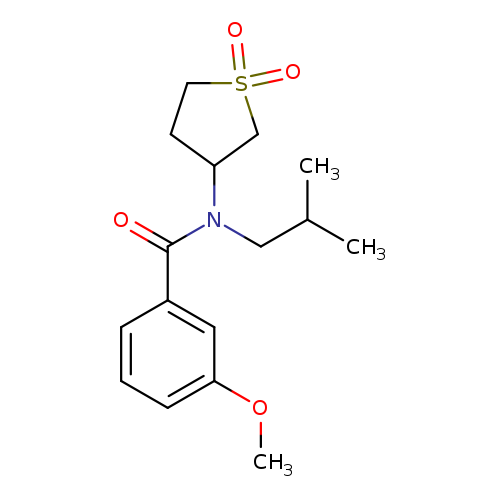N-(1,1-dioxo-1lambda6-thiolan-3-yl)-3-methoxy-N-(2-methylpropyl)benzamide