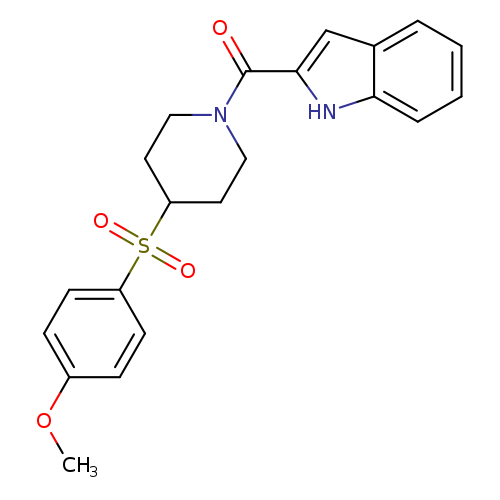 2-[4-(4-methoxybenzenesulfonyl)piperidine-1-carbonyl]-1H-indole