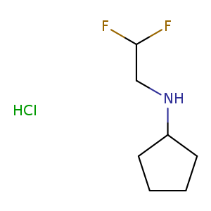 N-(2,2-difluoroethyl)cyclopentanamine hydrochloride
