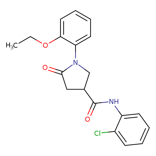 N-(2-chlorophenyl)-1-(2-ethoxyphenyl)-5-oxopyrrolidine-3-carboxamide