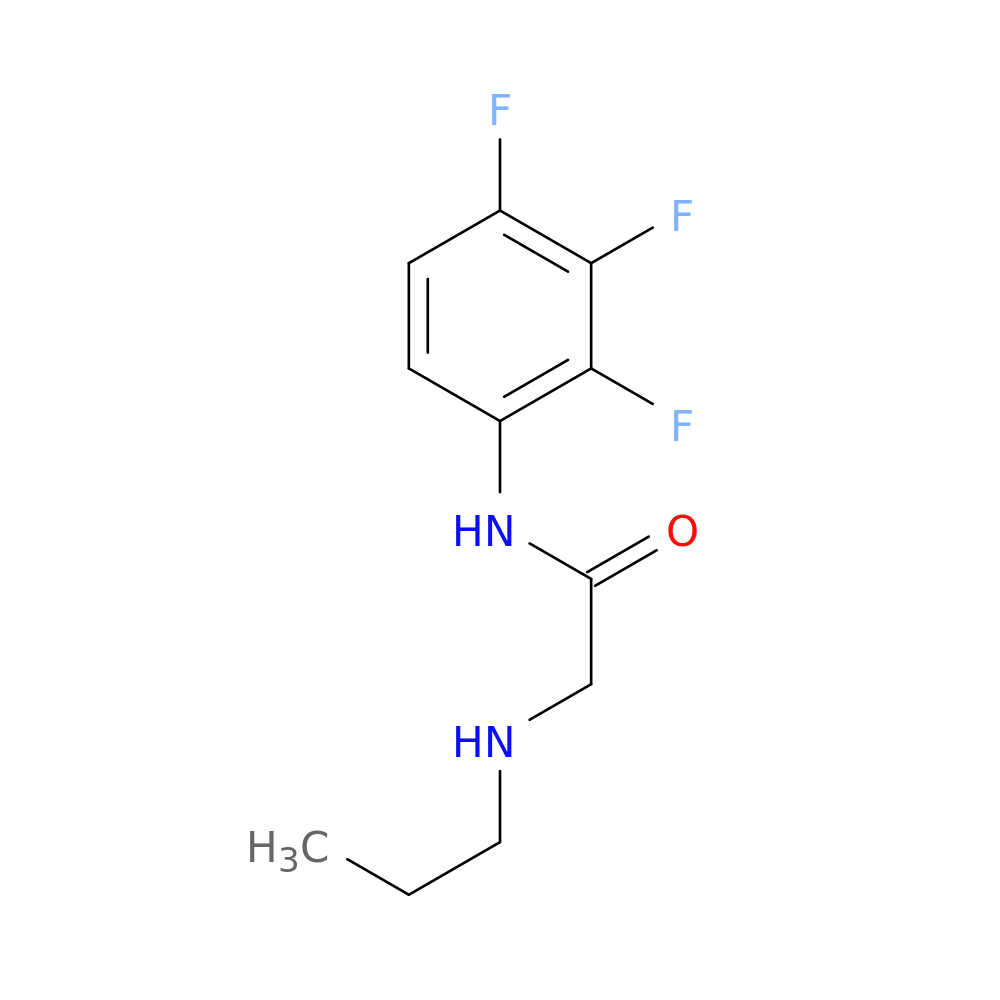 2-(propylamino)-N-(2,3,4-trifluorophenyl)acetamide