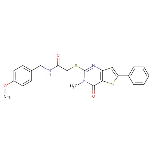 N-[(4-methoxyphenyl)methyl]-2-({3-methyl-4-oxo-6-phenyl-3H,4H-thieno[3,2-d]pyrimidin-2-yl}sulfanyl)acetamide