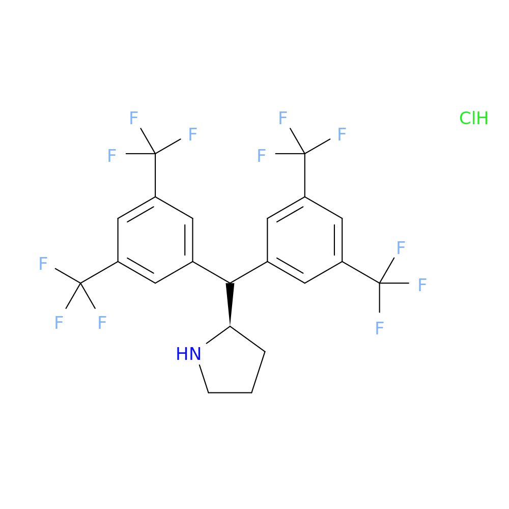 (R)-2-{Bis[3,5-bis(trifluoromethyl)phenyl]methyl}pyrrolidine hydrochloride