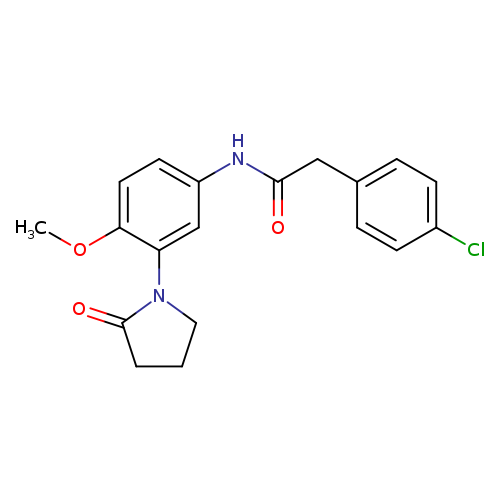 2-(4-chlorophenyl)-N-[4-methoxy-3-(2-oxopyrrolidin-1-yl)phenyl]acetamide