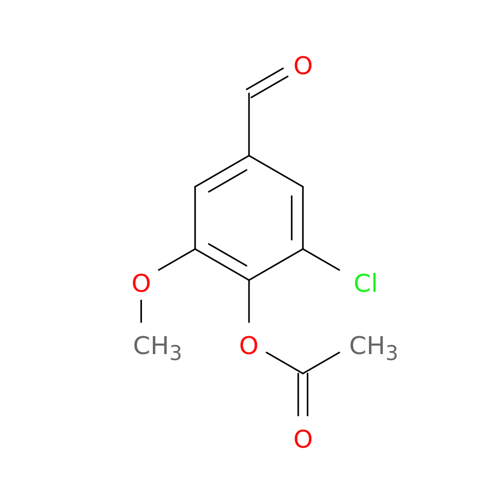 2-Chloro-4-formyl-6-methoxyphenyl acetate