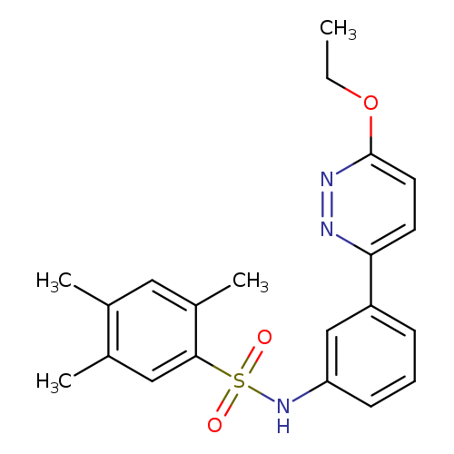 N-[3-(6-ethoxypyridazin-3-yl)phenyl]-2,4,5-trimethylbenzene-1-sulfonamide