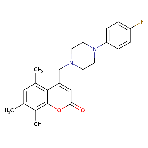 4-{[4-(4-fluorophenyl)piperazin-1-yl]methyl}-5,7,8-trimethyl-2H-chromen-2-one