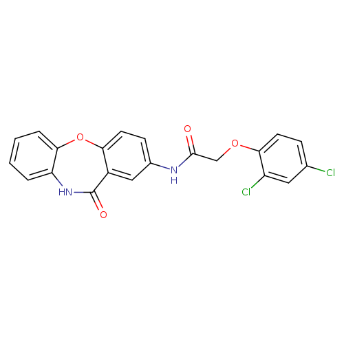 2-(2,4-dichlorophenoxy)-N-{10-oxo-2-oxa-9-azatricyclo[9.4.0.0^{3,8}]pentadeca-1(11),3(8),4,6,12,14-hexaen-13-yl}acetamide
